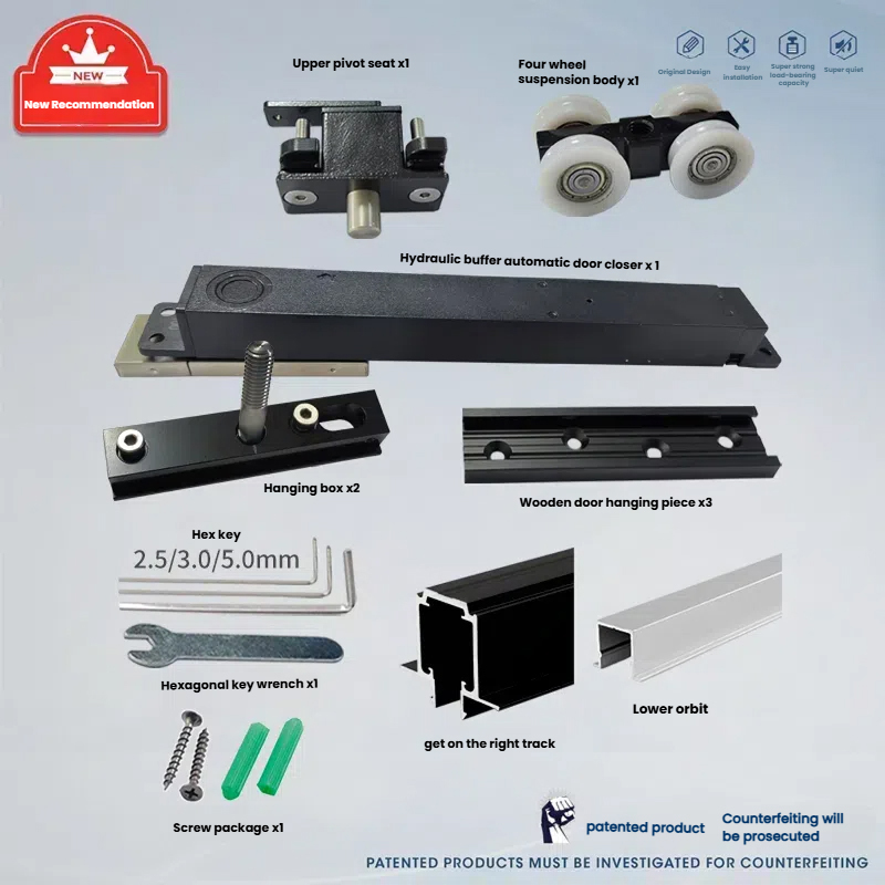 PARTIALLY FOLDING BUFFER WOODEN DOOR ACCESSORIES