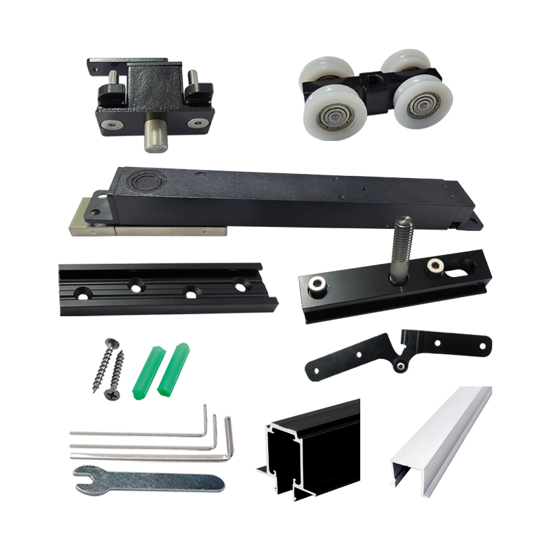 How do partially folding buffer wooden door accessories achieve precise adjustment of closing speed and door gap clearance?