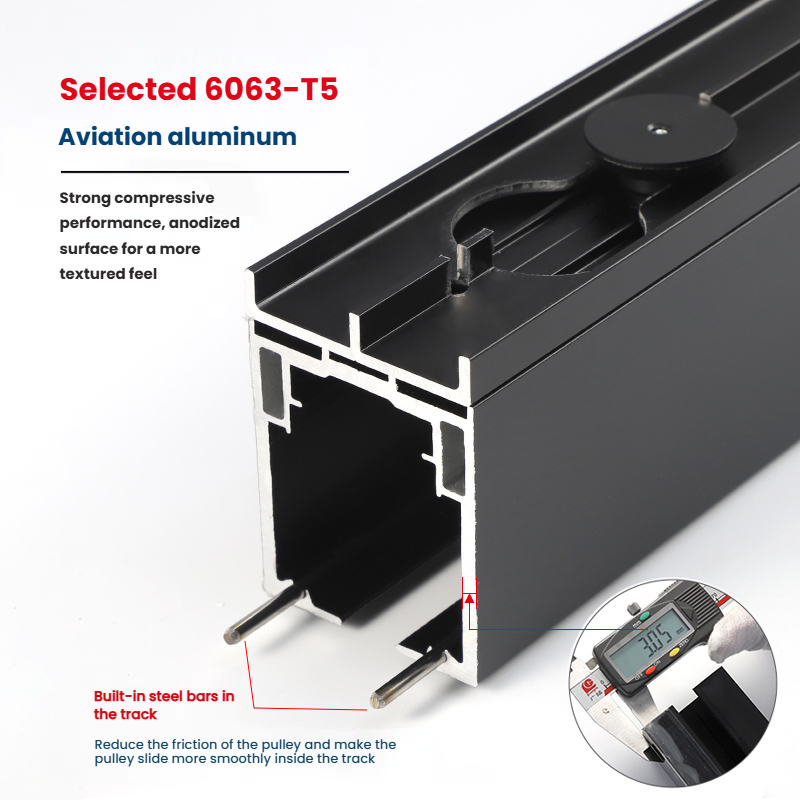 HIGH-END MICRO-SEAM ALUMINUM FRAME DOOR ACCESSORIES