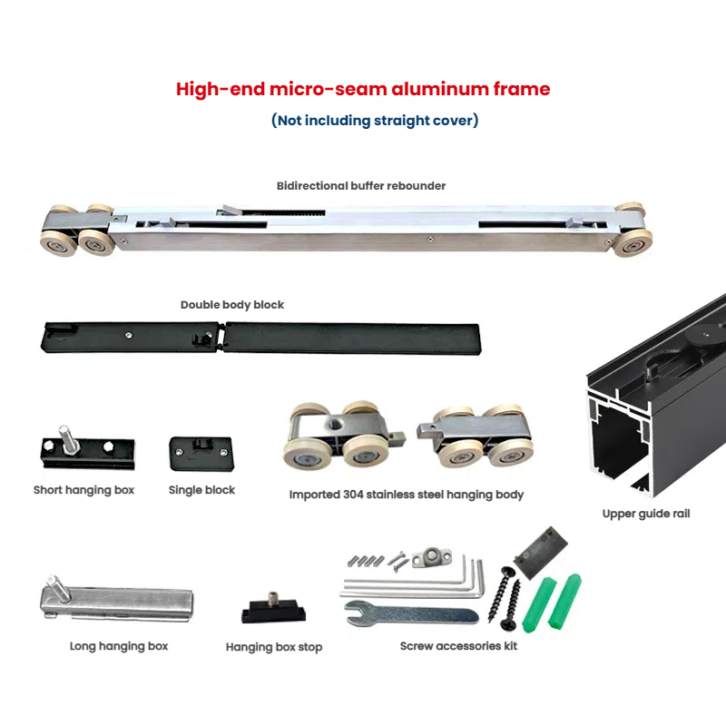 HIGH-END MICRO-SEAM ALUMINUM FRAME DOOR ACCESSORIES