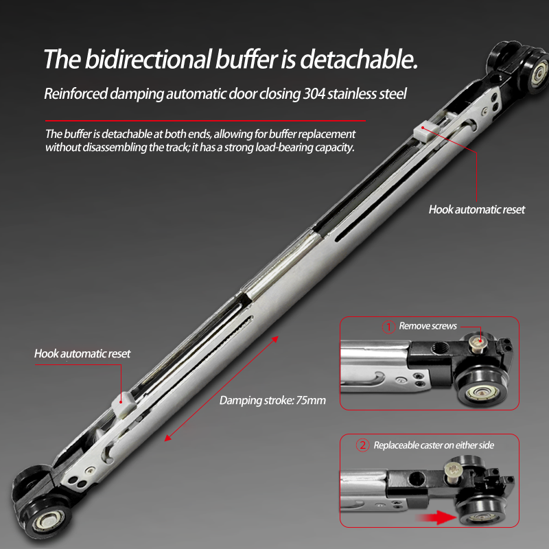 Micro-Gap Quick-Release Hanging Wheel Wooden Door Hardwar