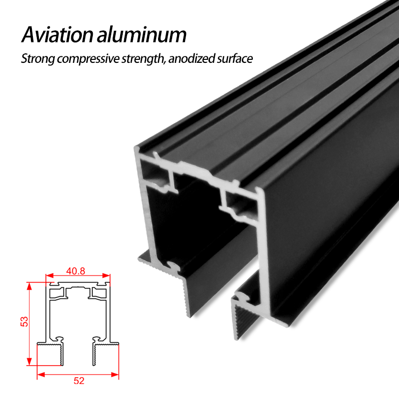 Micro-Gap Quick-Release Hanging Wheel Aluminum Frame Door Hardware