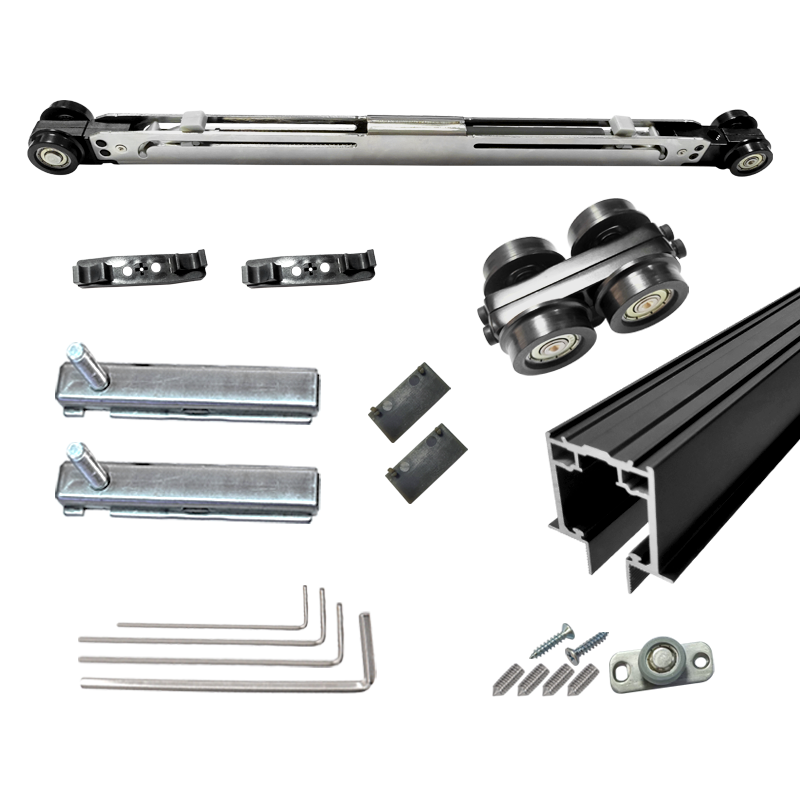 Micro-Gap Quick-Release Hanging Wheel Aluminum Frame Door Hardware