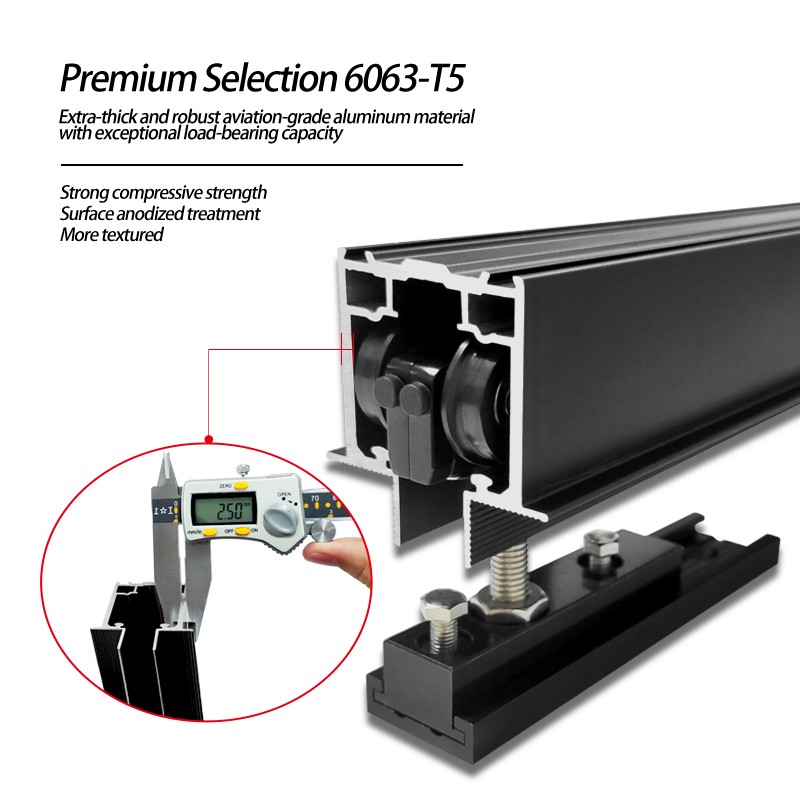 Micro-Slit Quick-Release Hanging Wheel Pocket Door Wooden Door Hardware Accessories