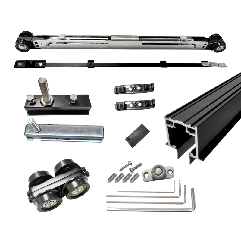 Micro-Seam Quick-Release Hanging Wheel Pocket Door Aluminum Frame Hardware Accessories